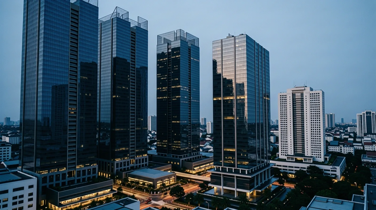 Jakarta Skyline at Dusk